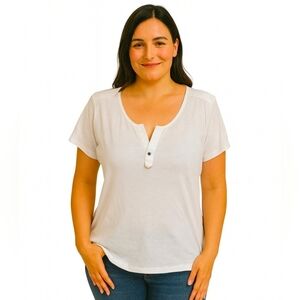 Lauren Ralph Lauren White Equestrian Style Top Size Lg